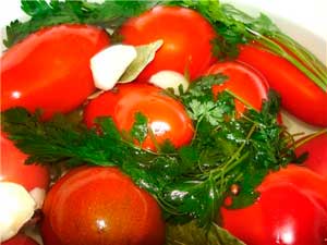 tomates salées