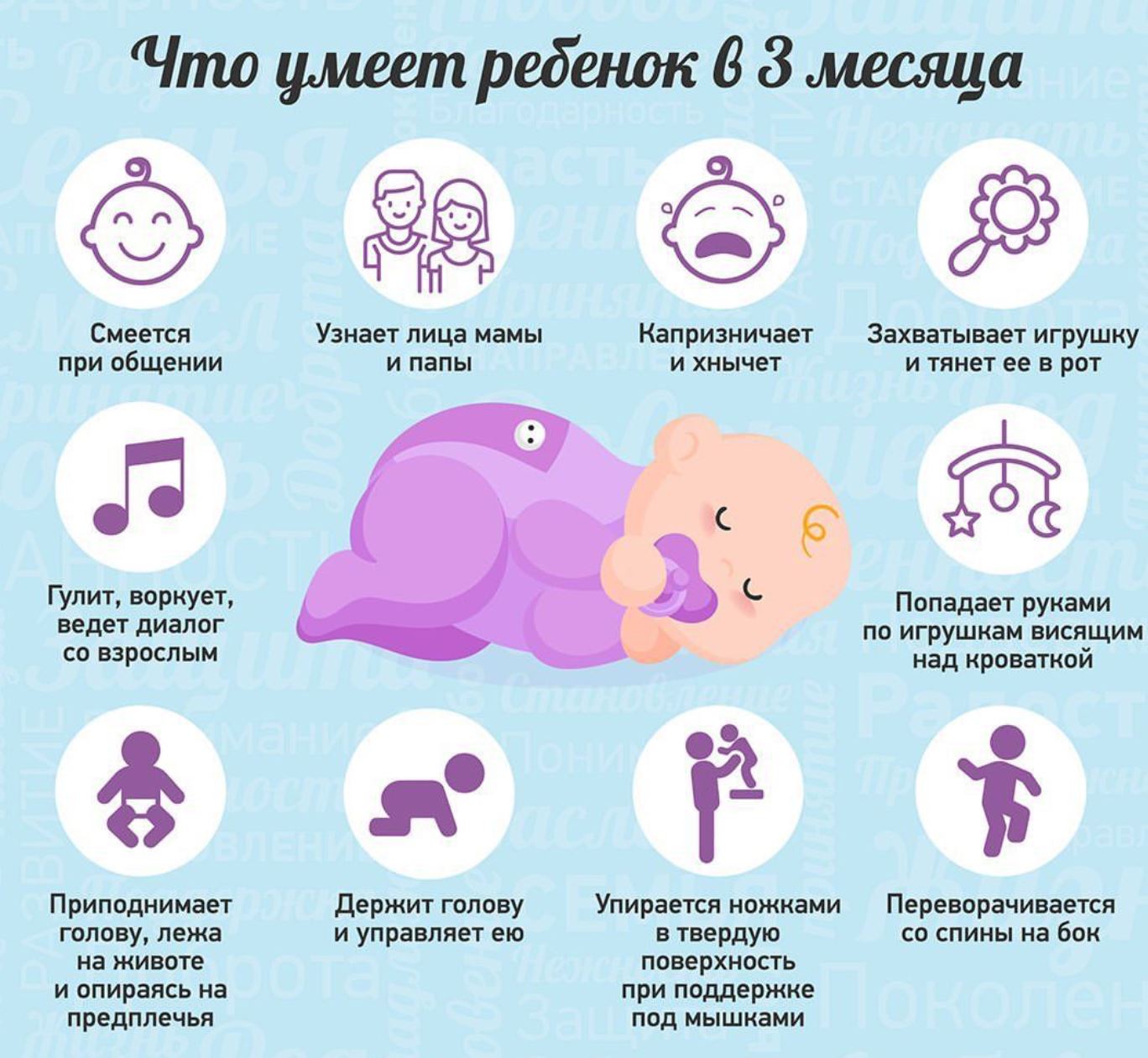 ماذا يمكن أن يفعل الطفل في عمر 3 أشهر
