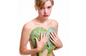 cabbage leaf to the chest with mastitis