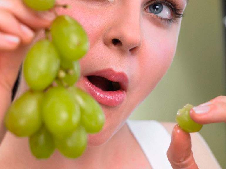 grapes to nursing mothers