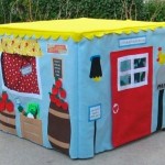 Game house made of fabric