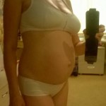 foto-břicho za 25 týdnů