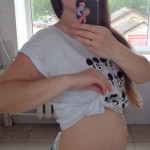 21 Wochen - Foto des Bauches
