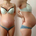 27 semaines 57 kg photo du ventre