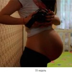 foto-břicho-35 týdnů těhotenství