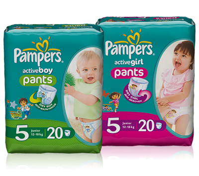 Pampers Active Girl i Active Boy