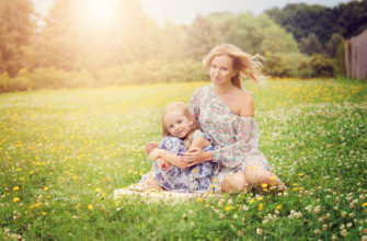 Mutter mit Tochter