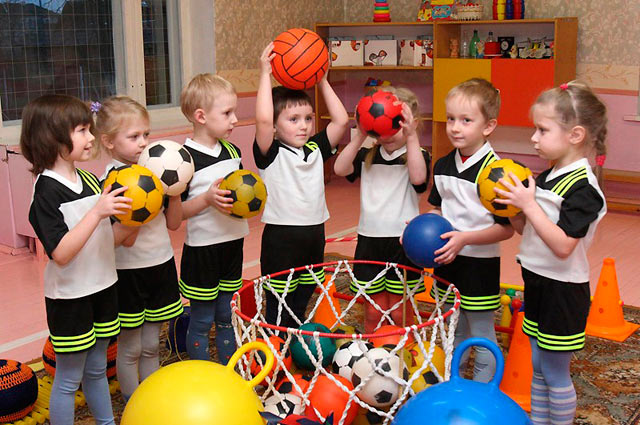 sports activities in kindergarten